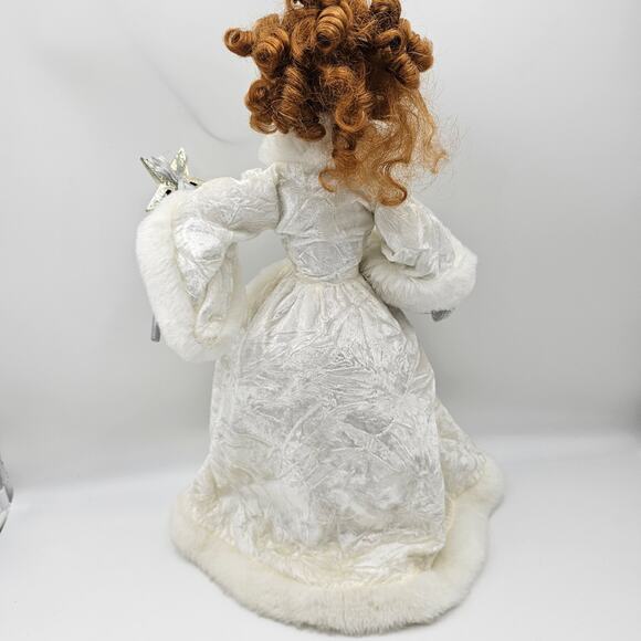 Vintage 1999 Santa's Best Holiday Animated Sparkling Porcelain Angel Doll RARE - Picture 3 of 6